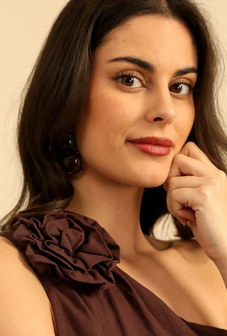 Flower Dress Brown